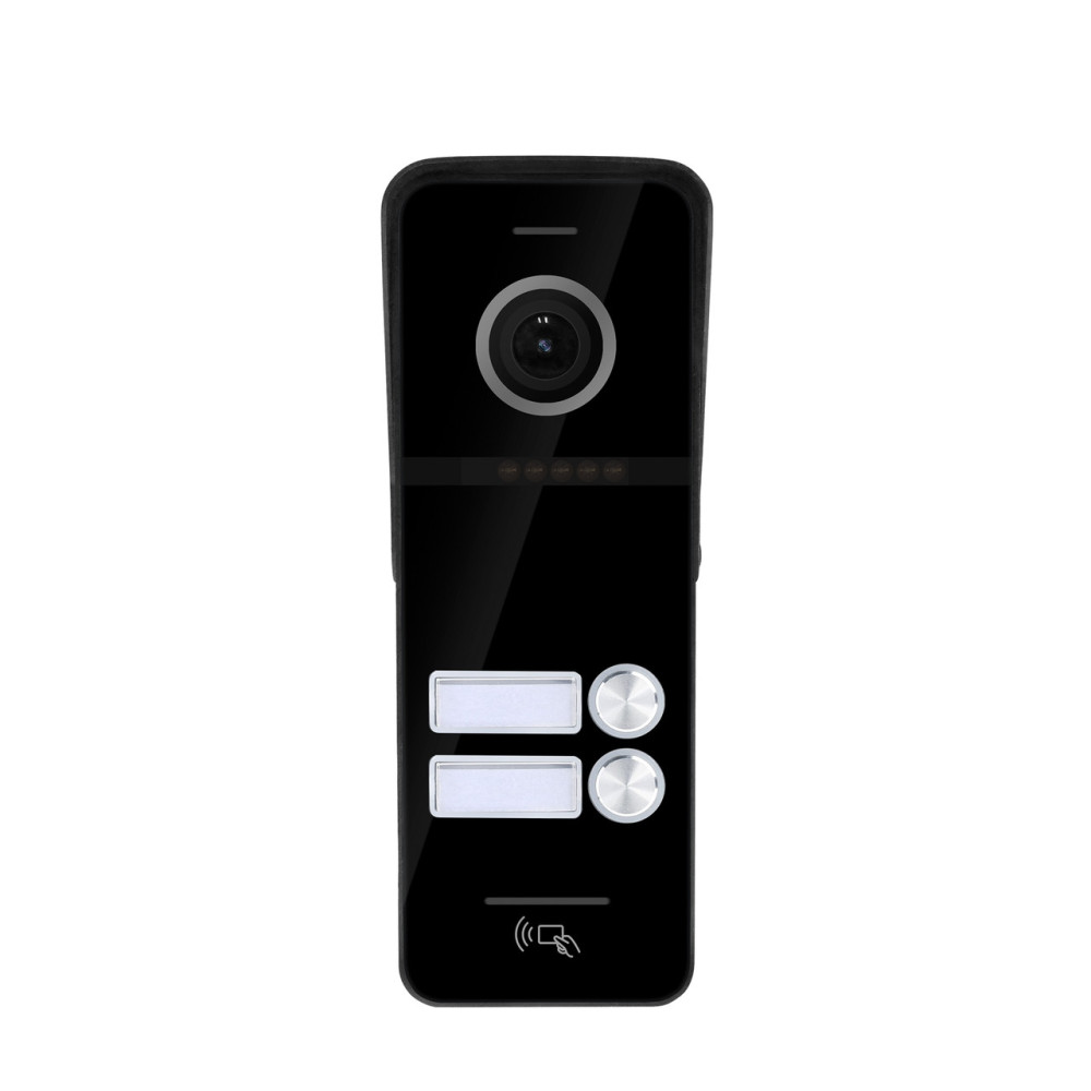 Вызывная видеопанель SEVEN CP-7504/2 RFID black со встроенным считывателем карт