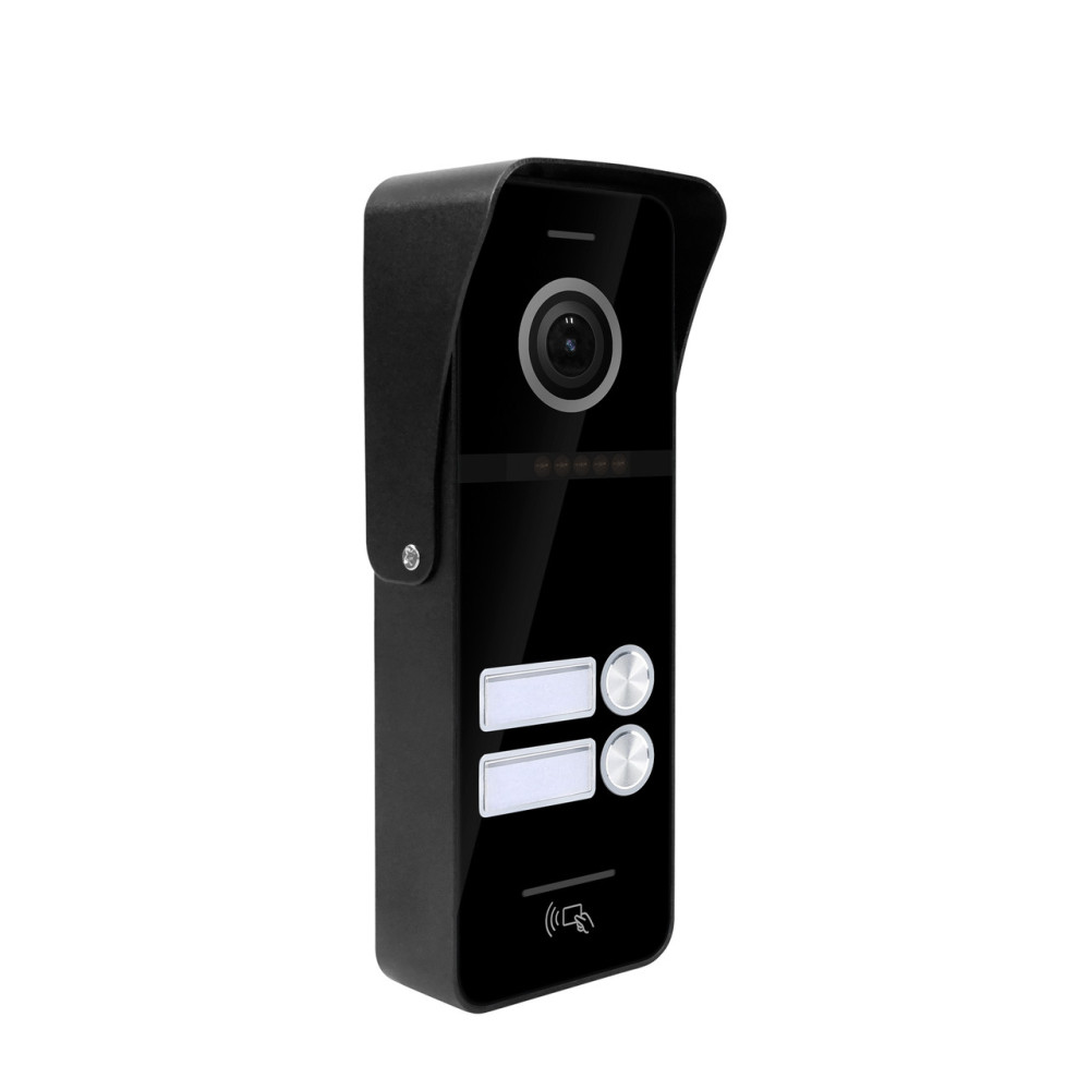 Вызывная видеопанель SEVEN CP-7504/2 RFID black со встроенным считывателем карт