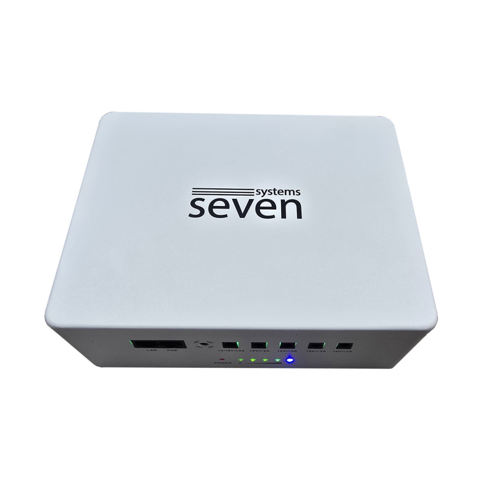 ДБЖ SEVEN UPS-7960 white 60W LiFePO4 з регулюванням вихідної напруги, для роутера