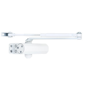 Доводчик двери 25-45 кг SEVEN DC-7741HP white (механизм фиксации дверей)