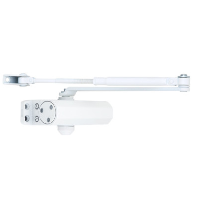Доводчик двери 25-45 кг SEVEN DC-7741HP white (механизм фиксации дверей)