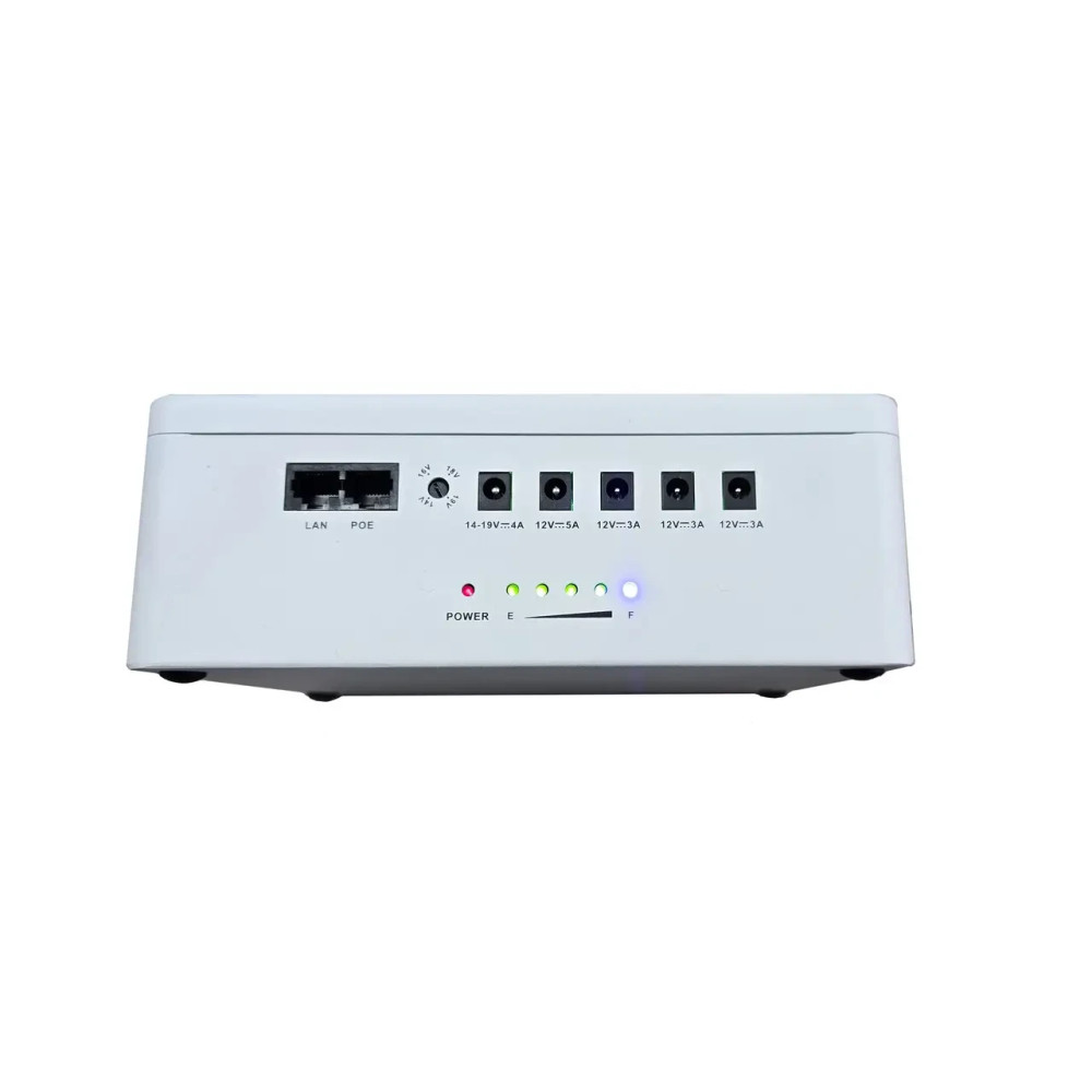 ИБП для системы видеонаблюдения Seven 6024W с PoE-коммутатором (белый)
