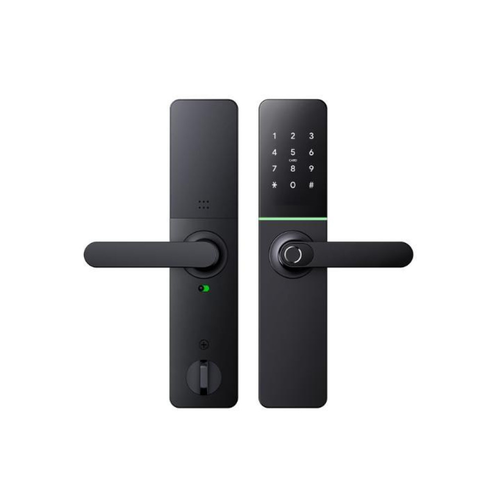 Умный дверной биометрический замок SEVEN LOCK SL-7779BFW-Т black (с врезной частью)