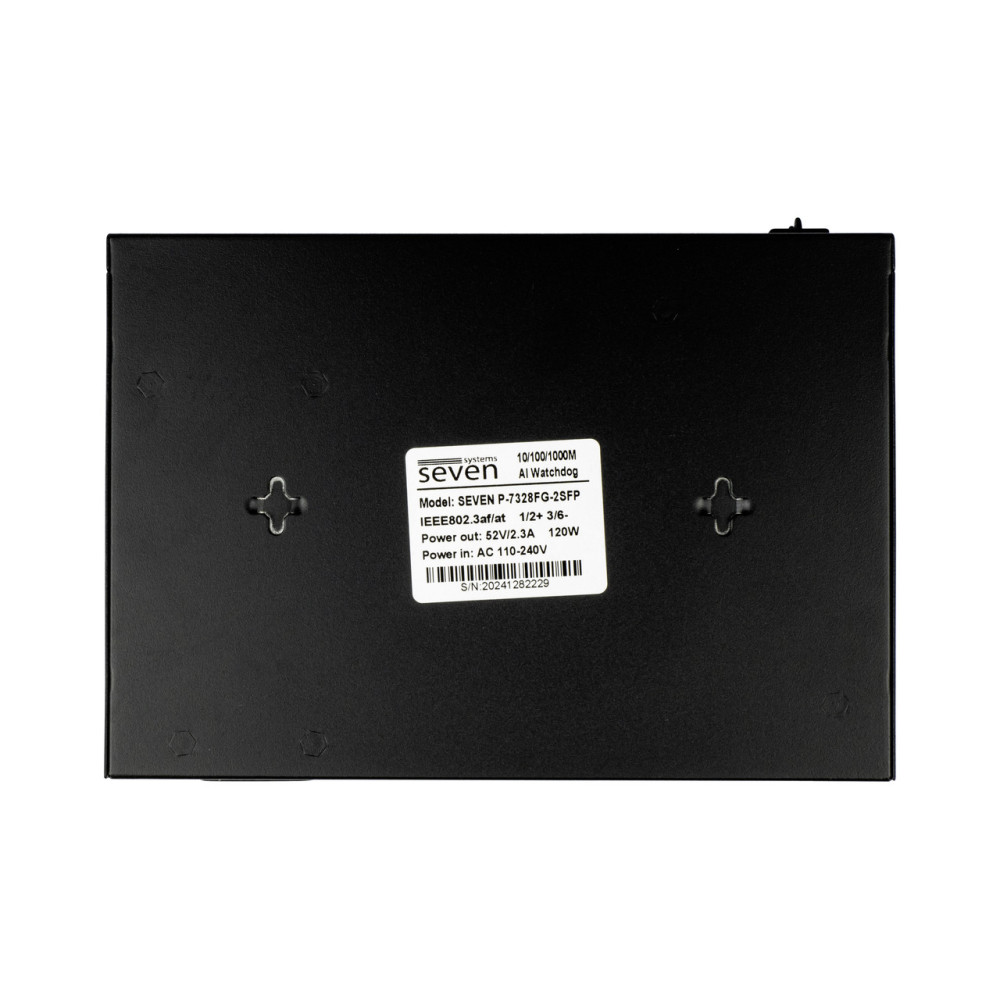8-портовый коммутатор SEVEN P-7328FG-2SFP гигабитный PoE (switch)