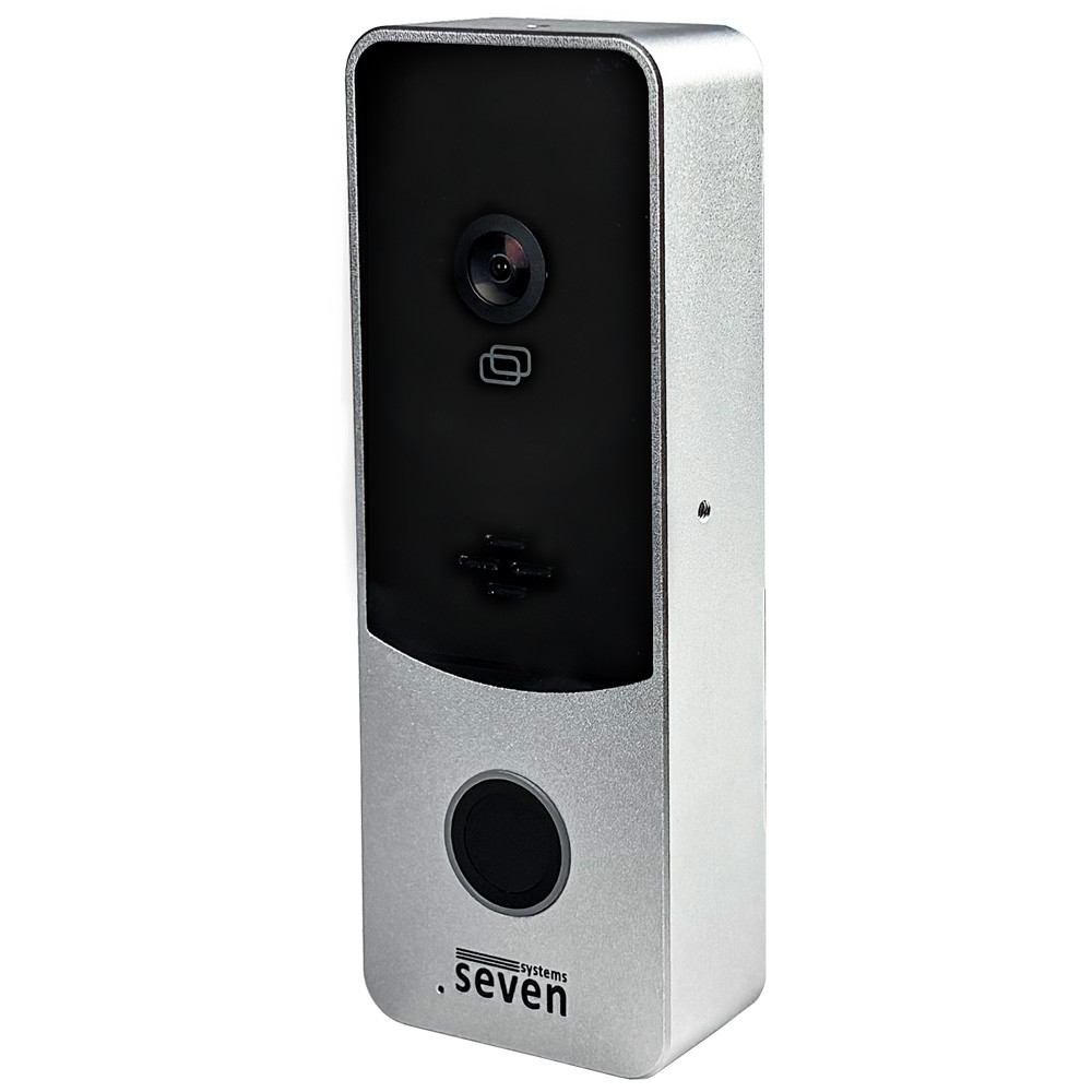 Вызывная панель домофона SEVEN CP-7508 FHD silver со встроенным контроллером