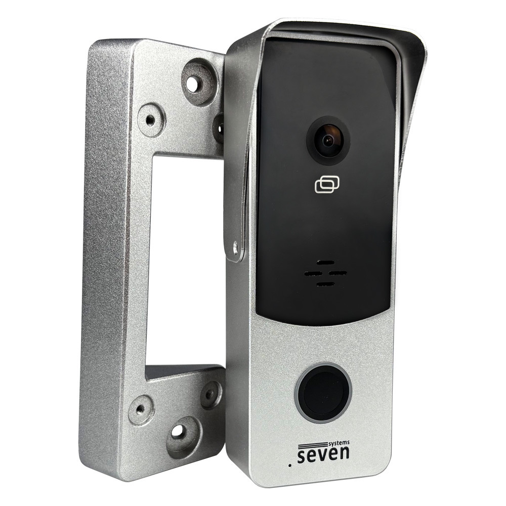 Вызывная панель домофона SEVEN CP-7508 FHD silver со встроенным контроллером