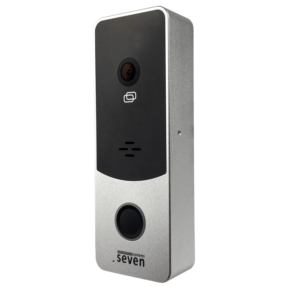 Вызывная панель домофона SEVEN CP-7508 FHD silver со встроенным контроллером