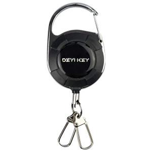 Брелок-ретрактор SEVEN TBC-103 Black