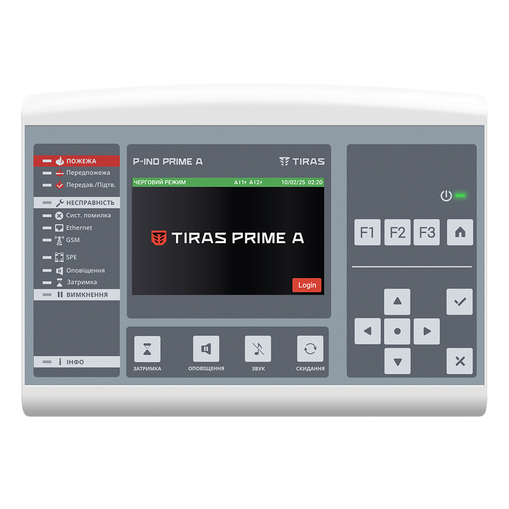 Панель керування та індикації Tiras P-IND PRIME A