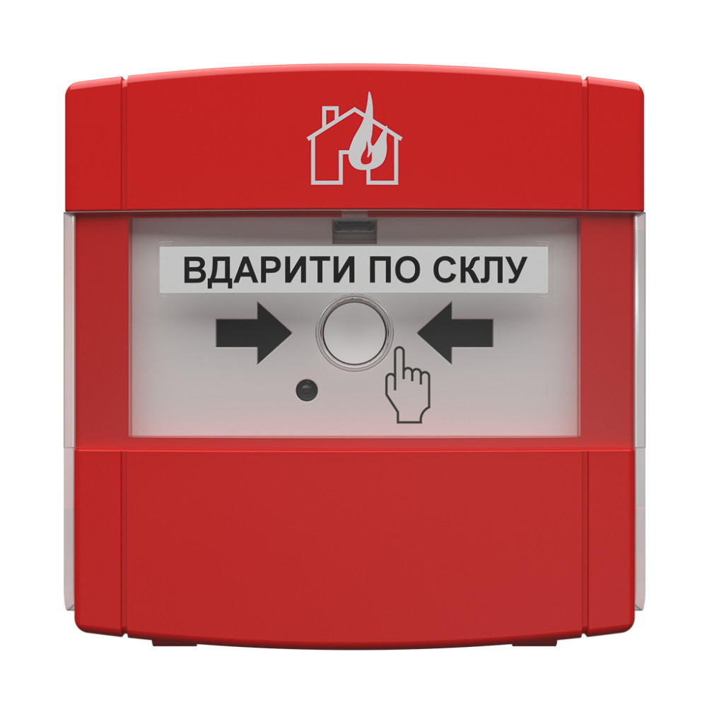 Адресний ручний пожежний сповіщувач Tiras DETECTO MNL100