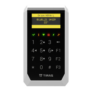 Кодовая клавиатура Tiras K-PAD OLED+ black для управления охранной системой Orion NOVA II