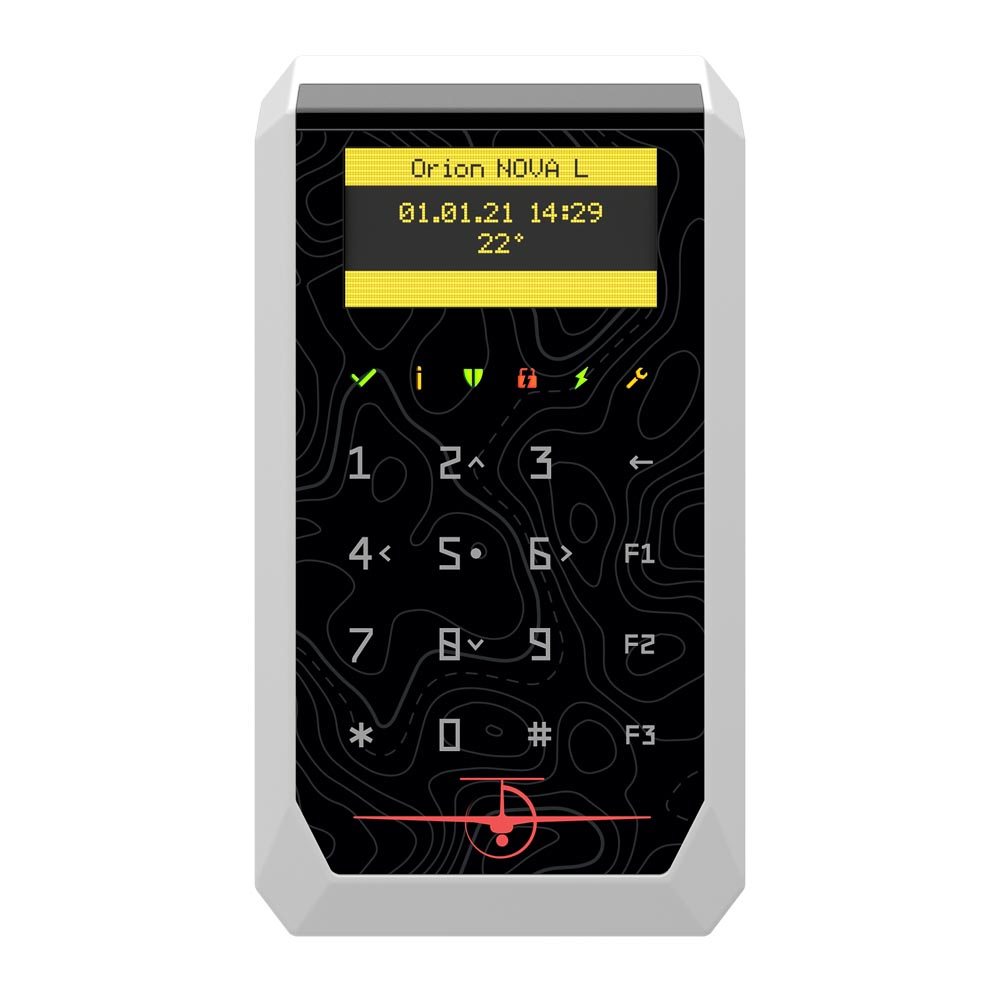 Сенсорная клавиатура TIRAS K-PAD OLED+(PE) для управления охранной системой Orion NOVA