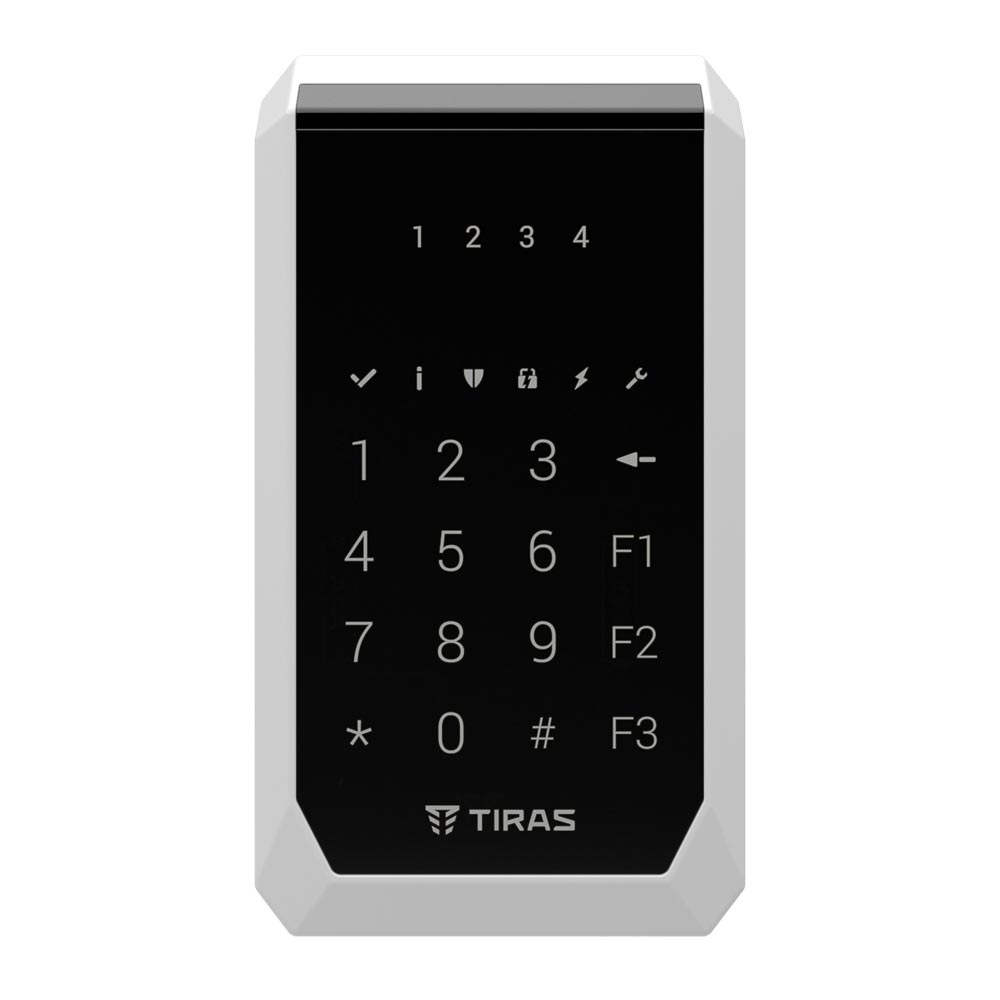 Кодова клавіатура Tiras K-PAD4 black для управління охоронною системою Orion NOVA II