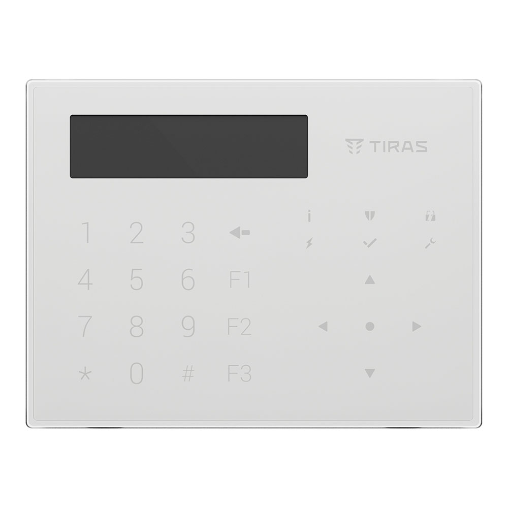 Клавиатура Tiras Orion К-GLCD white