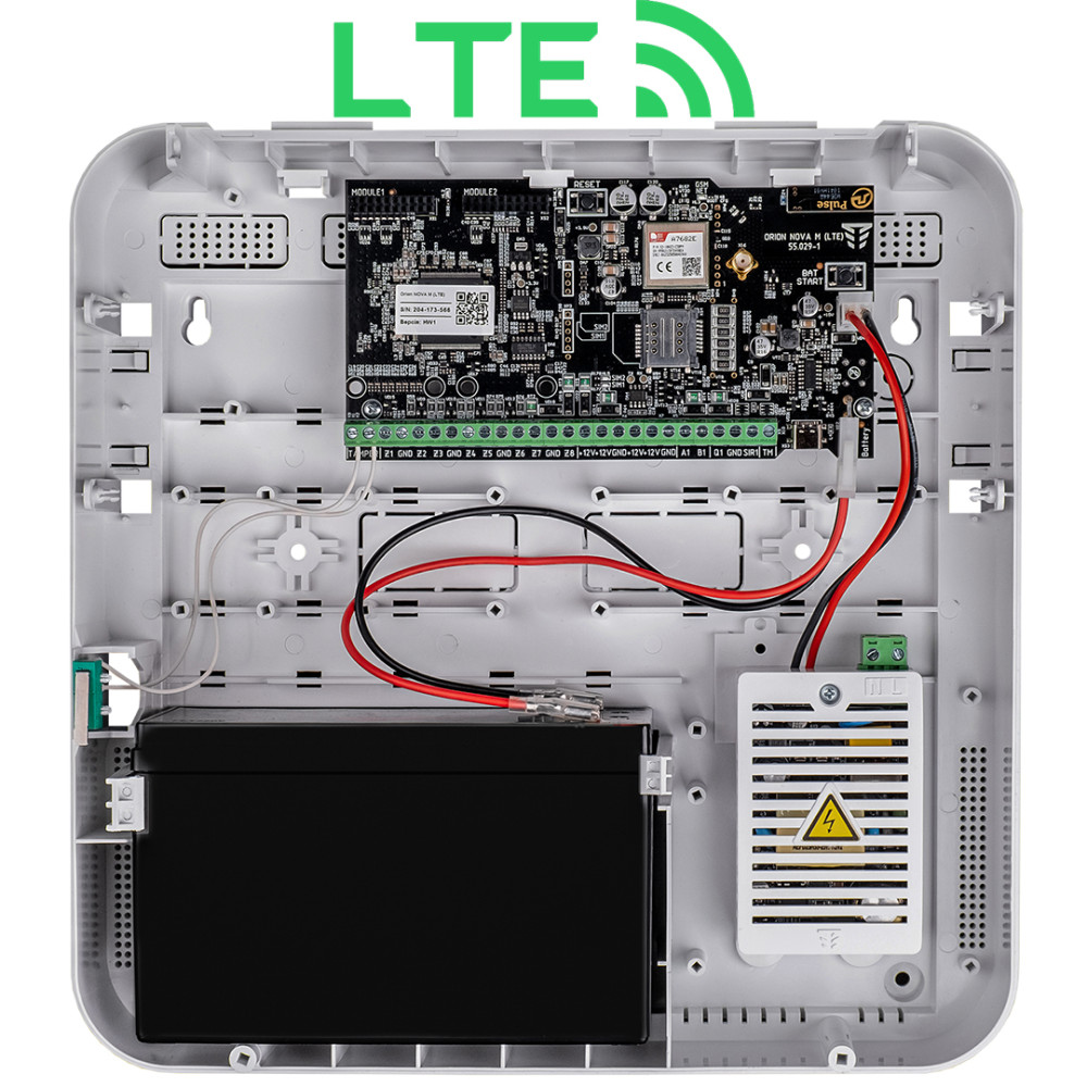Проводная централь Tiras Orion NOVA M (LTE) на 8 проводных зон/датчиков