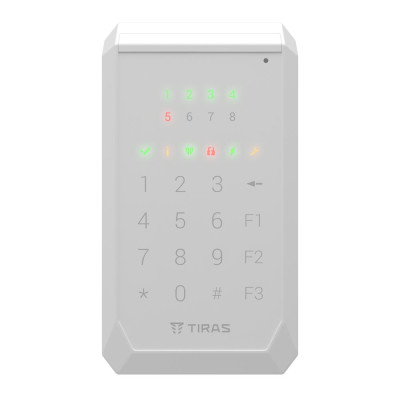 Кодова клавіатура Tiras X-Pad white для управління охоронною системою Orion NOVA X