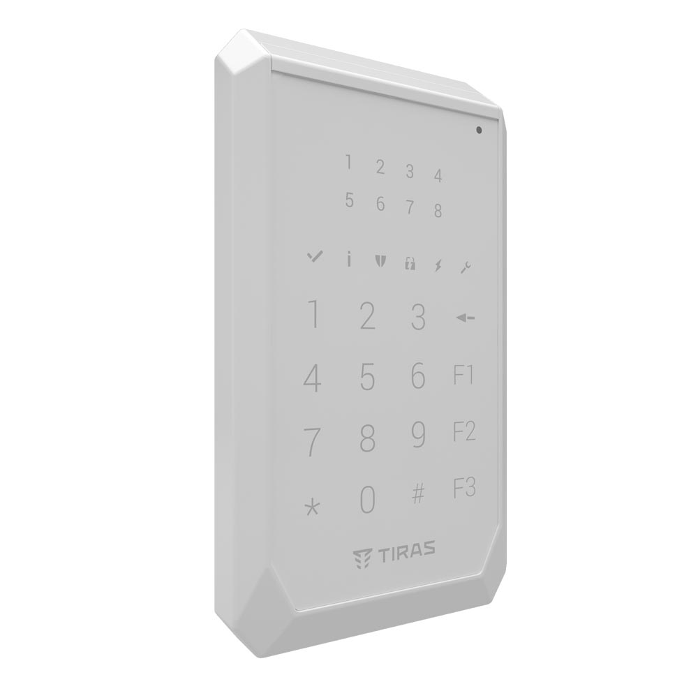 Кодова клавіатура Tiras X-Pad white для управління охоронною системою Orion NOVA X