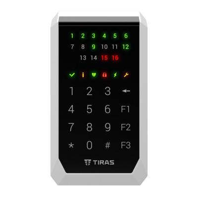 Кодова клавіатура Tiras K-PAD16+ black для управління охоронною системою Orion NOVA II 