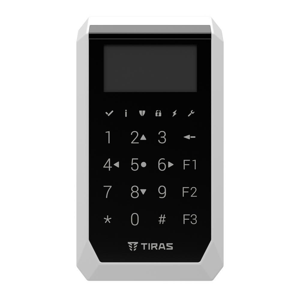 Кодова клавіатура Tiras K-PAD OLED black для управління охоронною системою Orion NOVA II 