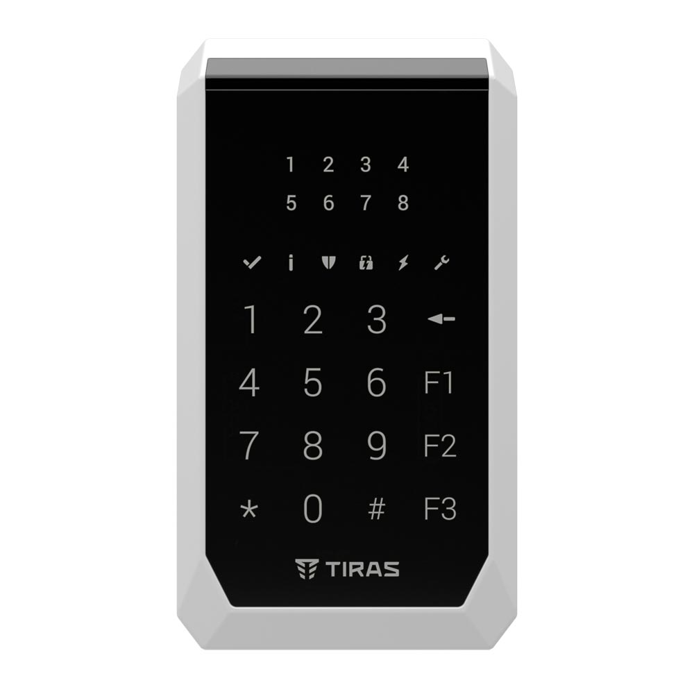 Кодовая клавиатура Tiras K-PAD8+ black для управления охранной системой Orion NOVA II