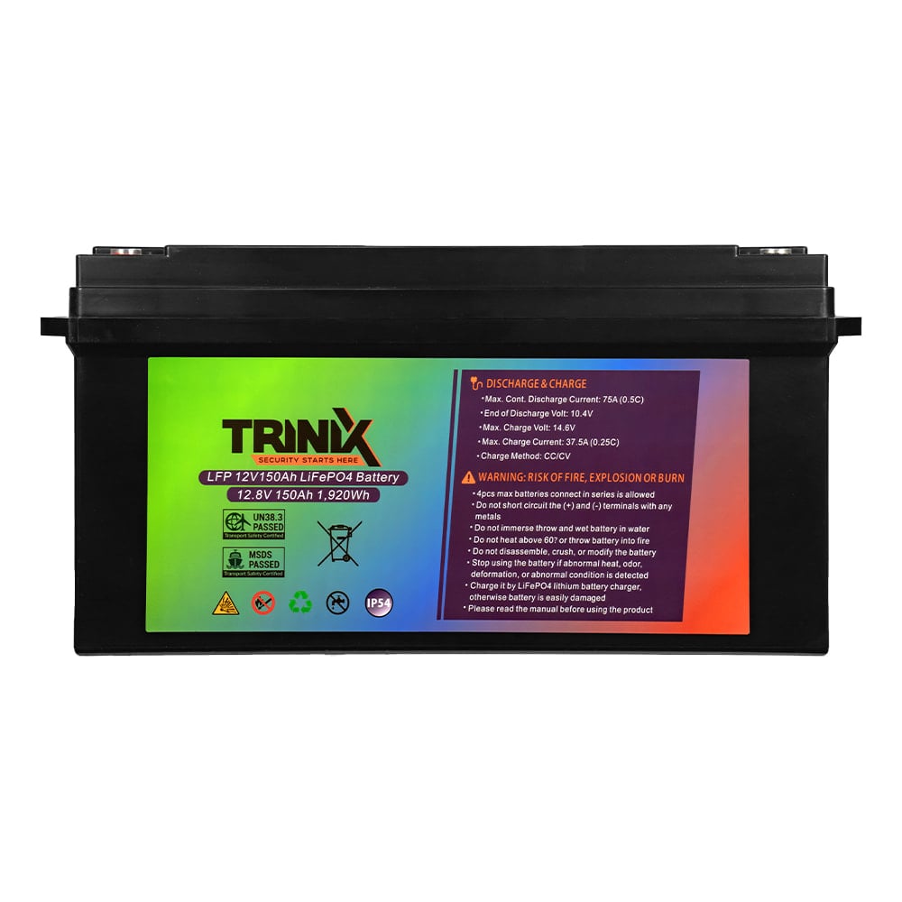 Акумуляторна батарея літій-залізо-фосфатна Trinix 12V150Ah LiFePO4 (12 В / 150 А·год)