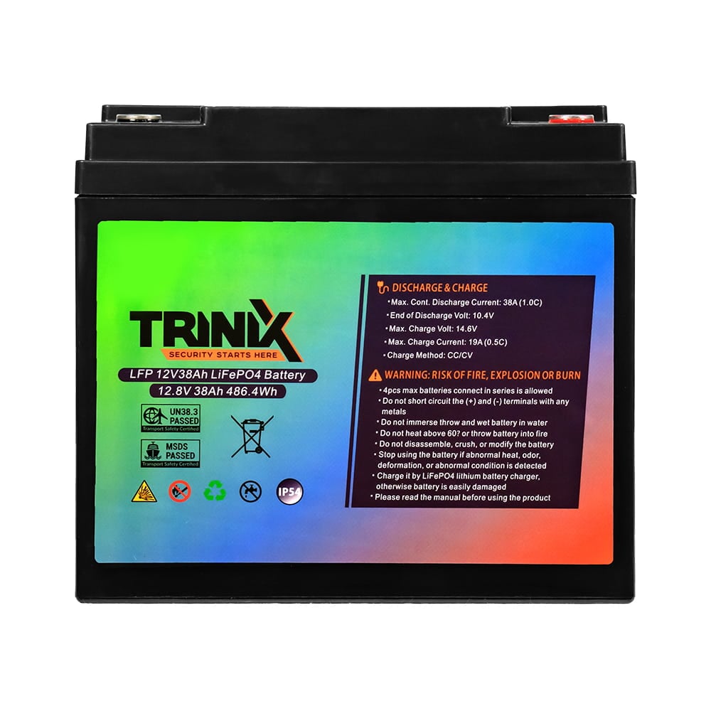 Аккумуляторная батарея Trinix 12V38Ah (LiFePo4) литий-железо-фосфатная