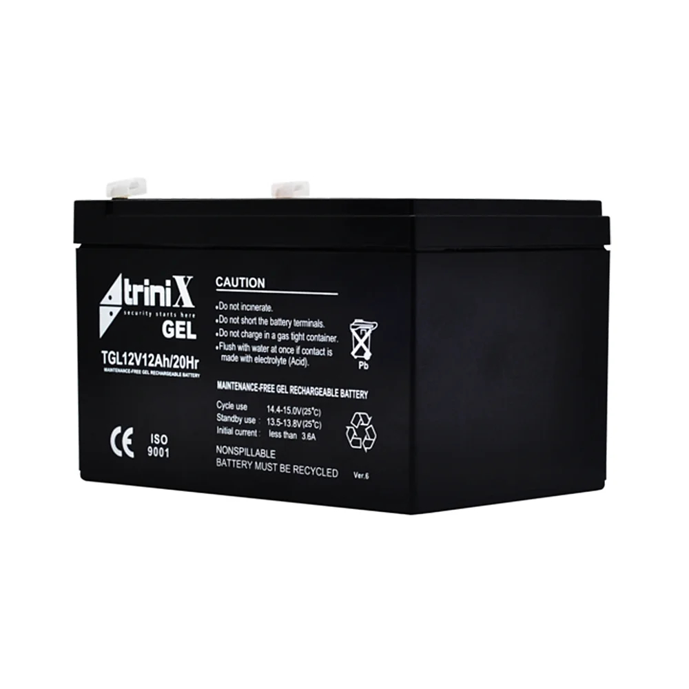Акумуляторна батарея 12В 12Аг Trinix TGL12V12Ah/20Hr GEL гелева