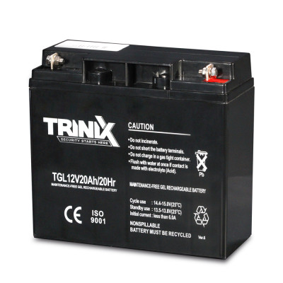 Акумуляторна батарея 12В 20Аг Trinix TGL12V20Ah/20Hr GEL гелева