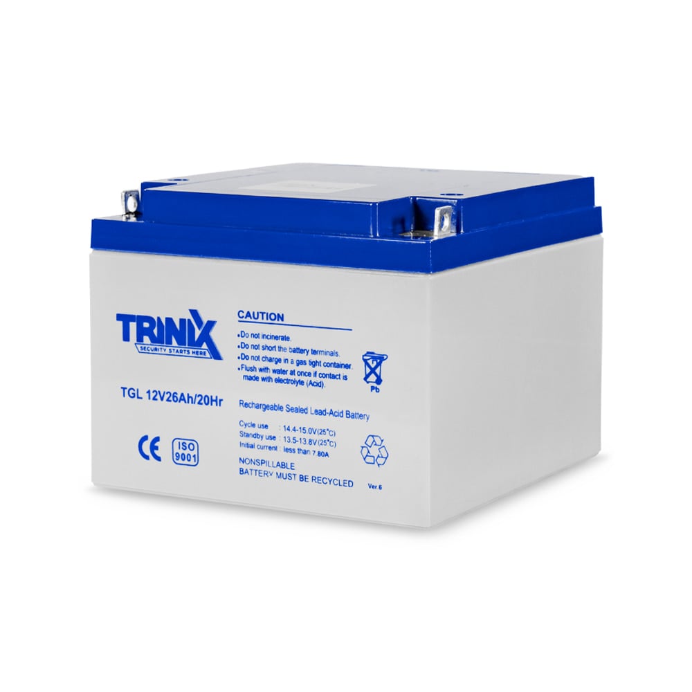 Аккумуляторная батарея 12В 26Ач Trinix TGL12V26Ah/20Hr GEL гелевая 