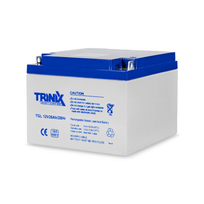 Аккумуляторная батарея 12В 26Ач Trinix TGL12V26Ah/20Hr GEL гелевая 