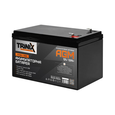 Акумуляторна батарея Trinix 12V12Ah/20Hr AGM свинцево-кислотна