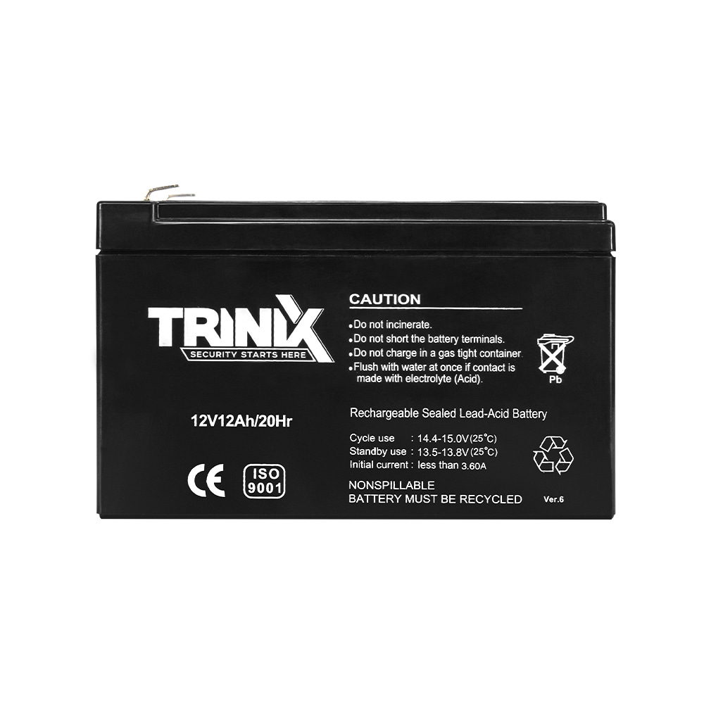 Акумуляторна батарея Trinix 12V12Ah/20Hr AGM свинцево-кислотна