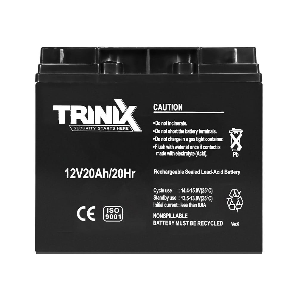 Аккумуляторная батарея 12В 20Ач Trinix 12V20Ah/20Hr Super Charge AGM свинцово-кислотная