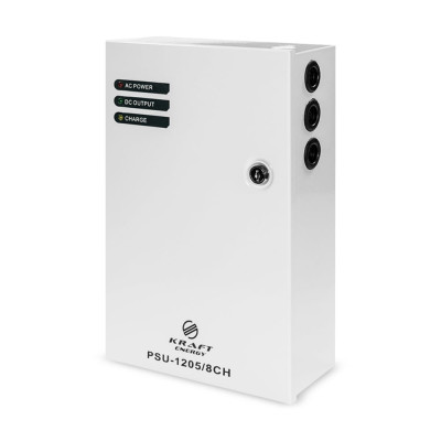 Джерело безперебійного живлення Kraft PSU-1205/8CH