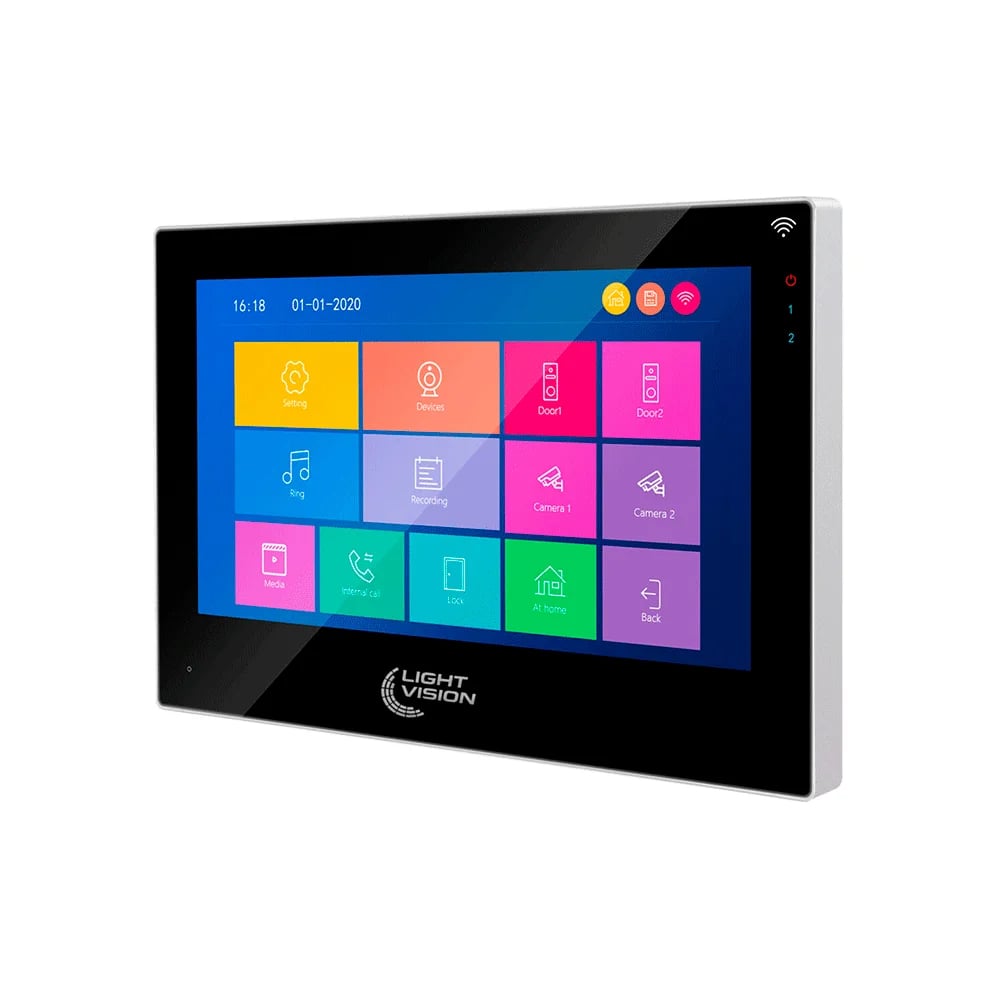 Видеодомофон 10" WiFi Tuya Light Vision SINGAPORE FHD Black