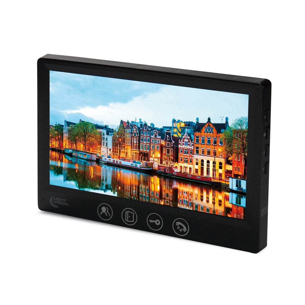 Відеодомофон 7" Light Vision AMSTERDAM FHD Black
