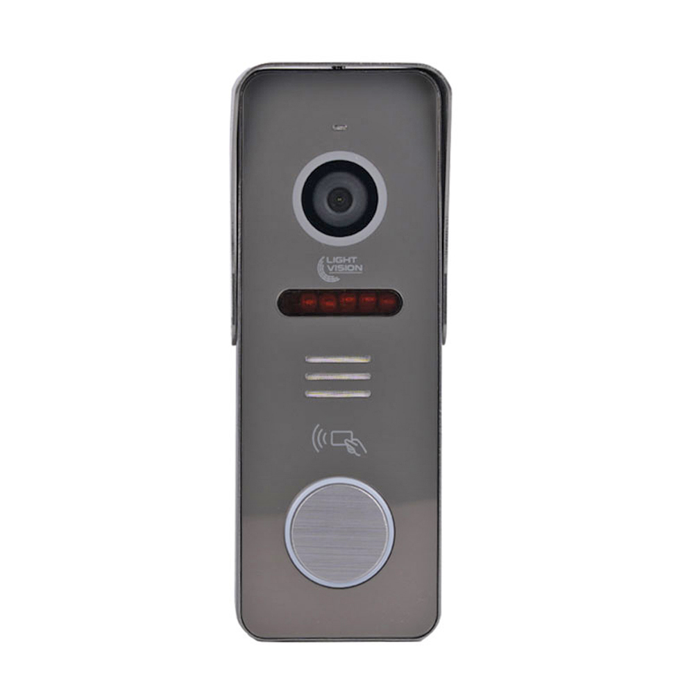 2 МП Відеопанель Light Vision RIO FHD (RF) Grey зі зчитувачем Mifare