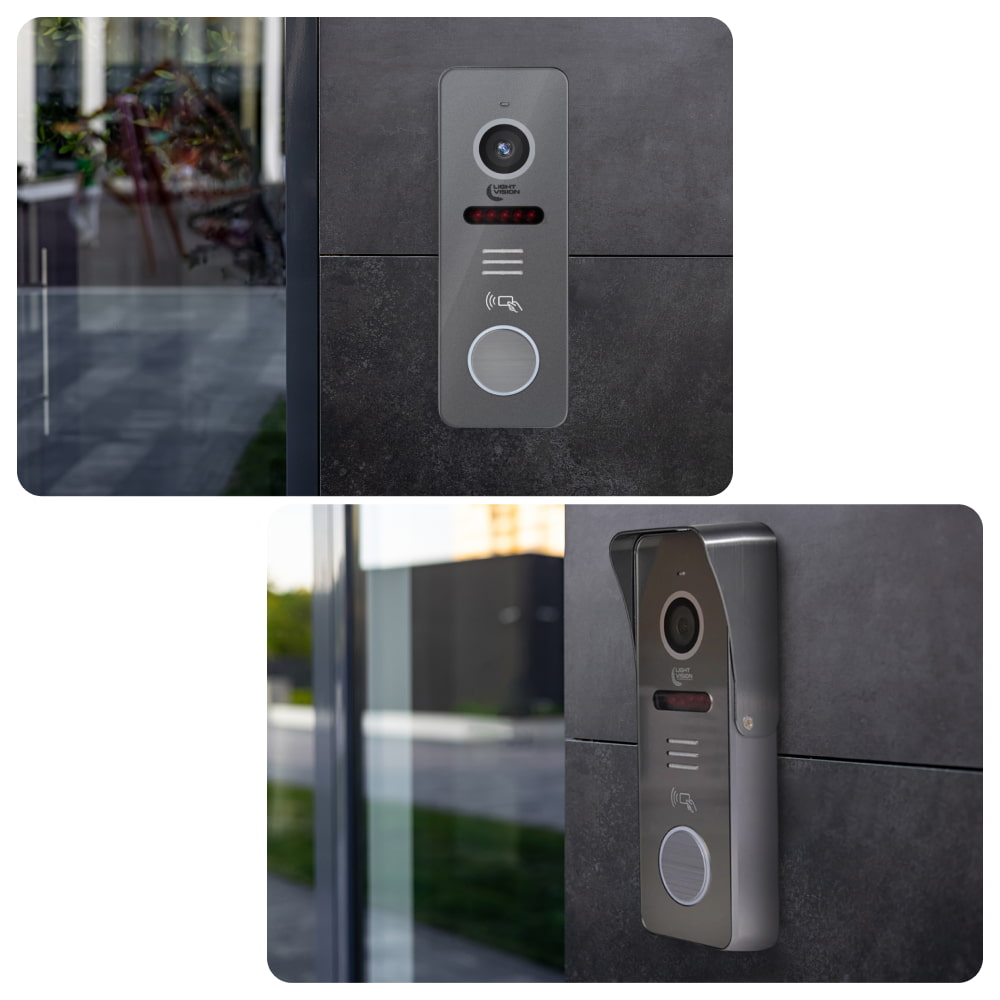 2 МП Відеопанель Light Vision RIO FHD Grey
