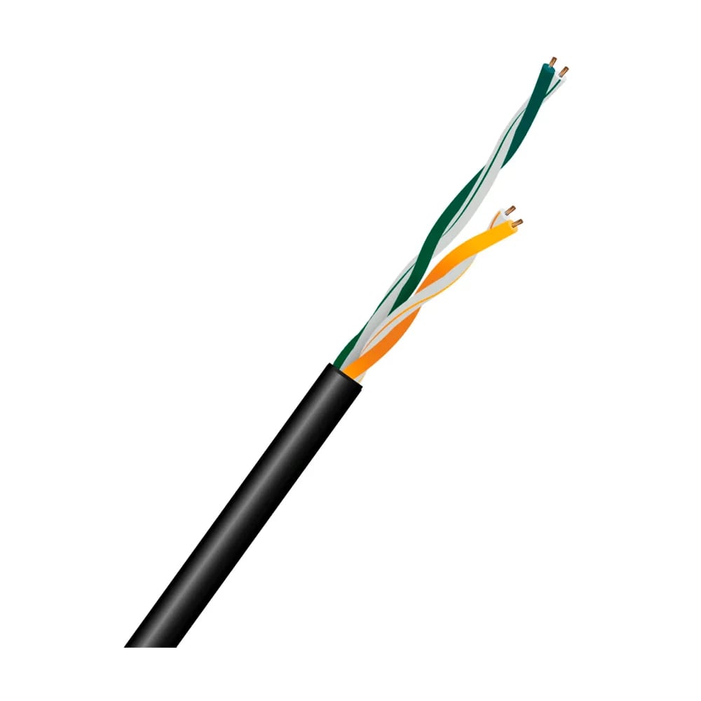 Вита пара Kraft UTP CAT5E CU 0.5 mm LDPE 2PR Outdoor 305 м внутрішній мідь
