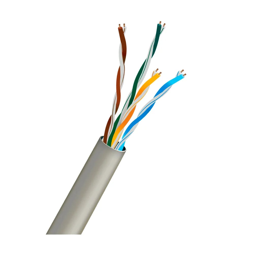 Вита пара Kraft UTP CAT5E CU 0.5 mm PVC Indoor Light gray 305м внутрішній мідь