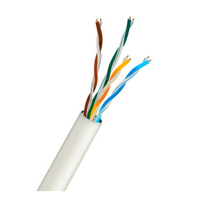 Вита пара Kraft UTP CAT5E CU 0.5 mm PVC Indoor White 305м внутрішній мідь