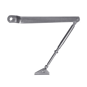 Коліно для дотягувачів Dortec DT65ARM Silver з фіксацією у відчиненому положенні