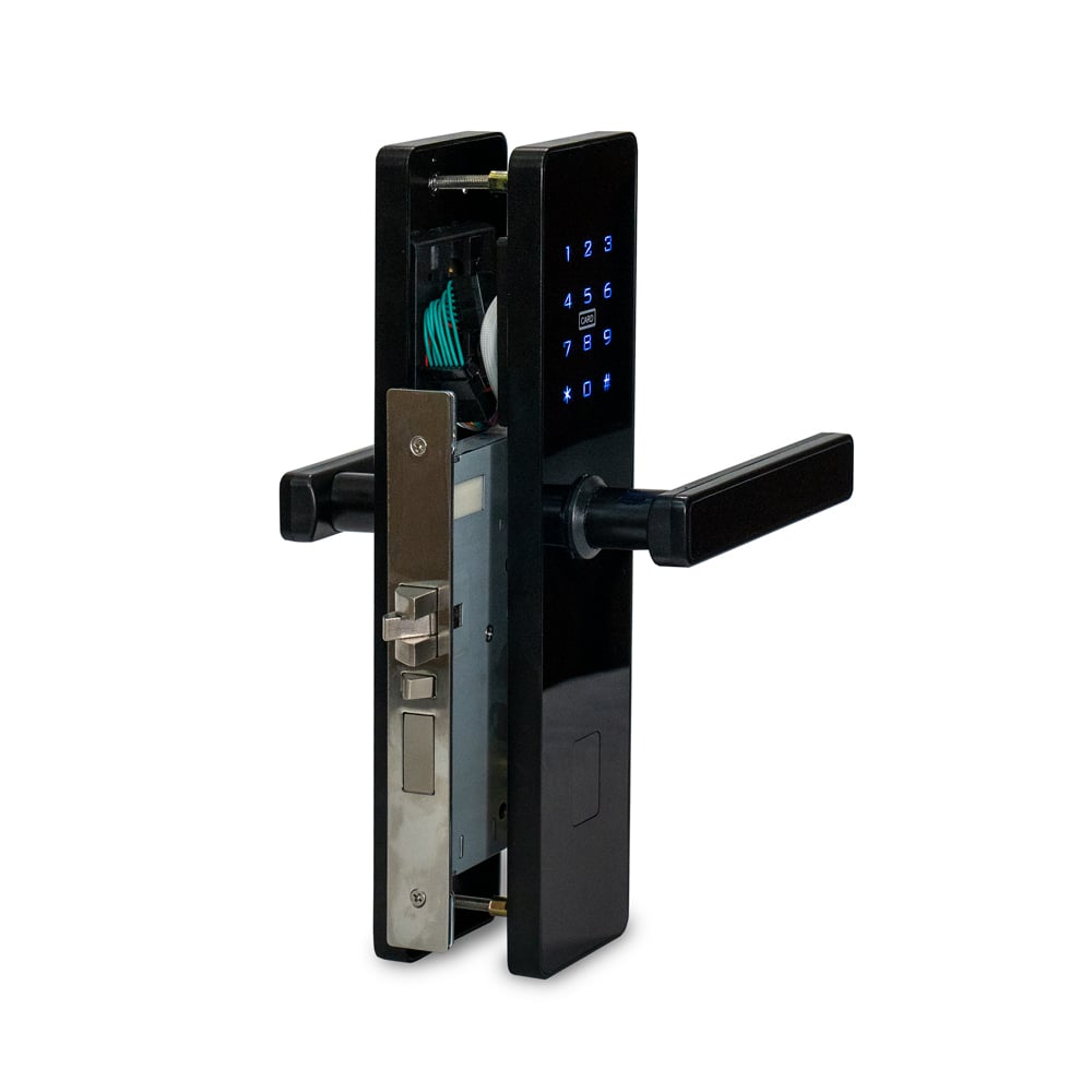 Замок электромеханический автономный Trinix TRL-5301BT Black с Bluetooth и считывателем Mifare