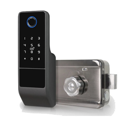 Замок биометрический автономный Trinix TRL-5201BTFW Black Left