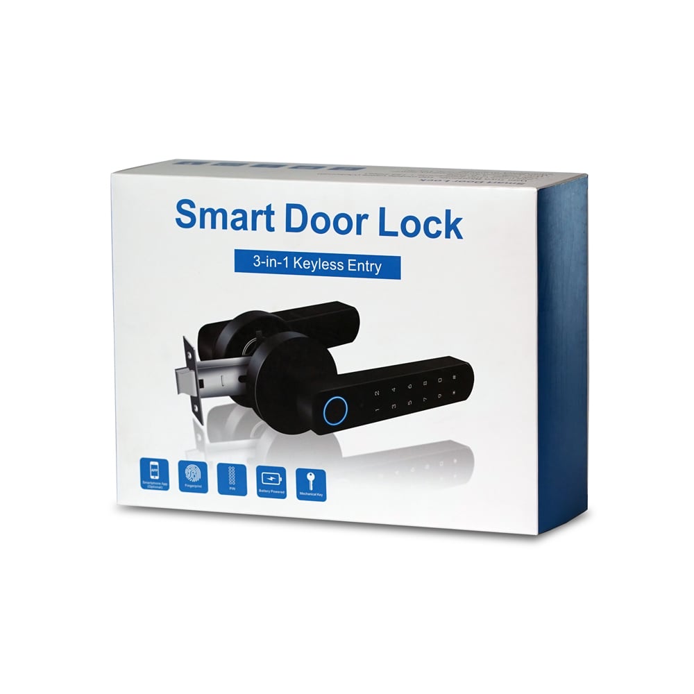 Замок биометрический автономный Trinix TRL-5205BTF Tuya Black