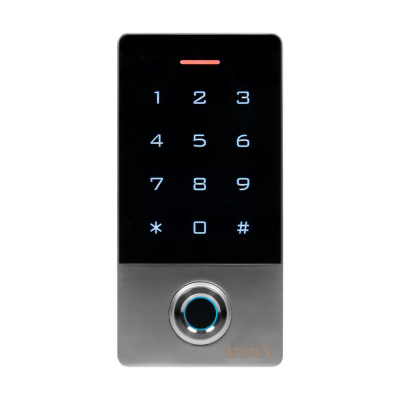 Клавіатура Mifare Trinix TRK-1101MFW(WF) з WiFi, з контролером, зчитувачем відбитків пальців та карт