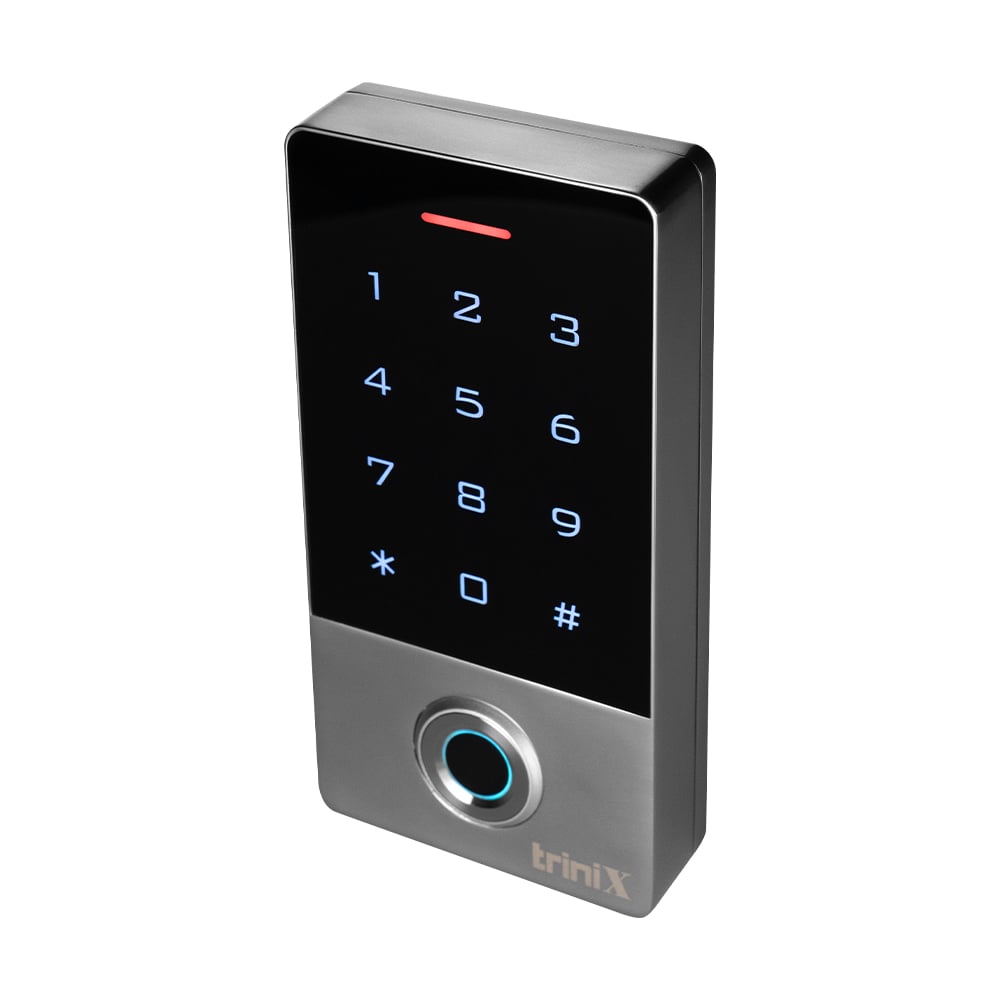 Клавіатура Mifare Trinix TRK-1101MFW(WF) з WiFi, з контролером, зчитувачем відбитків пальців та карт