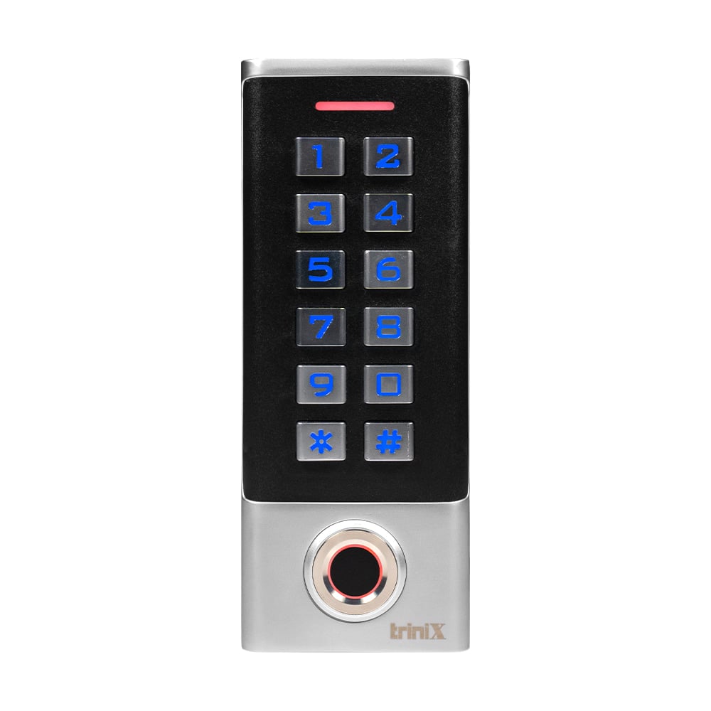 Клавиатура Mifare Trinix TRK-1102MFW с контроллером и считывателем отпечатков пальцев и карт