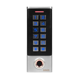 Клавіатура Mifare Trinix TRK-1102MFW з контролером і зчитувачем відбитків пальців та карт