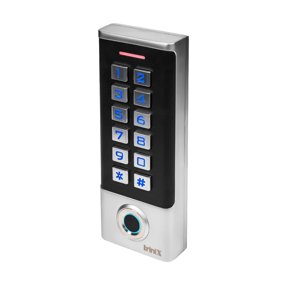 Клавиатура Mifare Trinix TRK-1102MFW с контроллером и считывателем отпечатков пальцев и карт